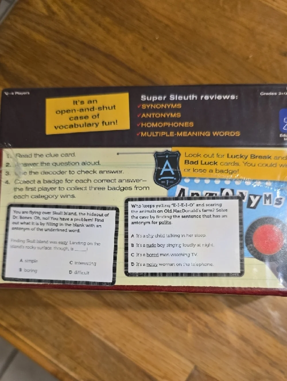 Super Sleuth Vocabulary Game - Red - Educational Insights